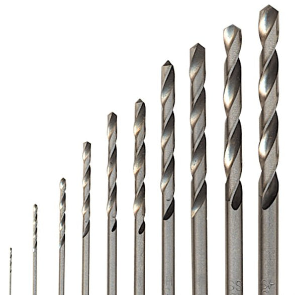 10-piece Metric Drill Bit Set, .5 - 5mm