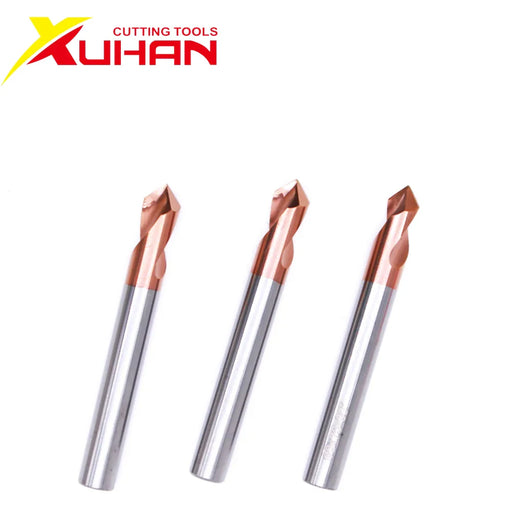 1PC HRC55 3MM 4MM 5MM 6MM 8MM 10MM 90 Degree Spot Drill Bit for Machining Hole Drill Chamfering Tools Tungsten Carbide Steel