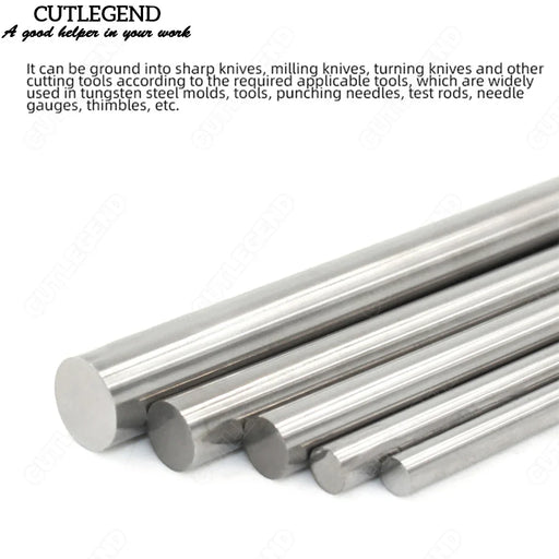 1Pc Solid Carbide Round Rod 100MM/150MM/200mm/330mm Wear Resistant  High Hardness CNC Machine Fine Grinding Tungsten Steel Bar