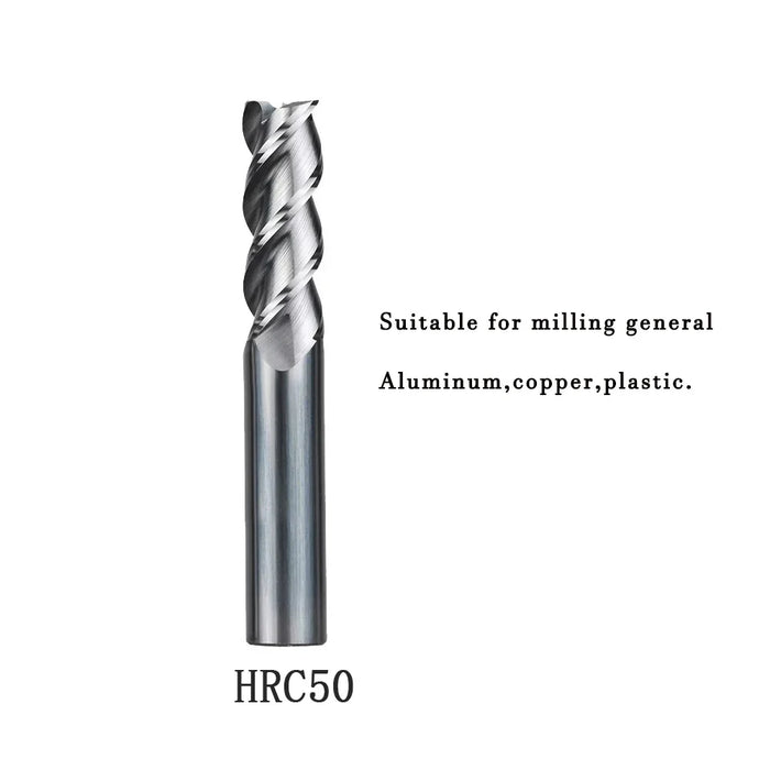 3 Flute Carbide Milling Cutter Tungsten End Mill CNC Tool woodworking tools Aluminum Fiberglass Acrylic Wood Copper Plastic