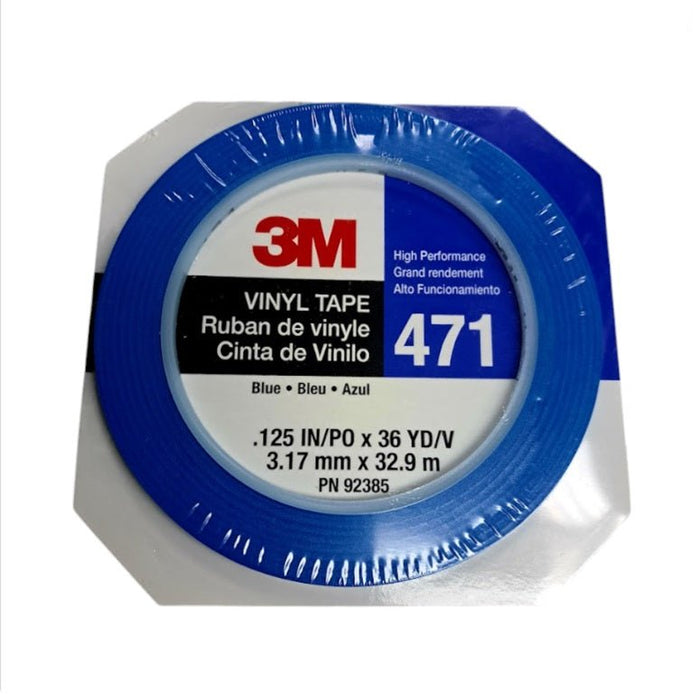 3M™ Vinyl Masking Tape 471 (1/8 Inch Wide, 36 Yards Long)