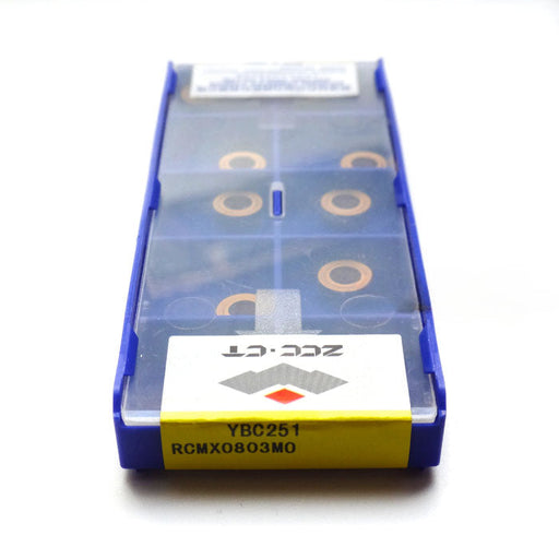 1BOX CNC Lathe Cutting Tool Milling Cutter  100% Original ZCC•CT  Carbide inserts  RCMX0803MO YBC251