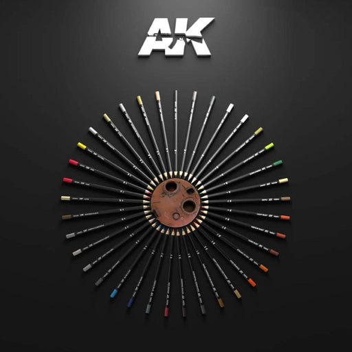 AK Interactive Weathering Pencils for Modeling Deluxe Edition Box Set