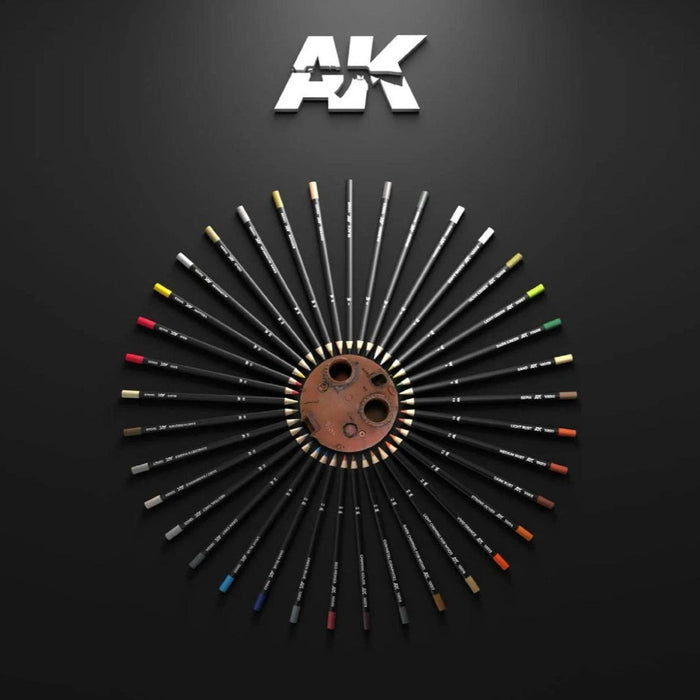 AK Interactive Weathering Pencils for Modeling Deluxe Edition Box Set