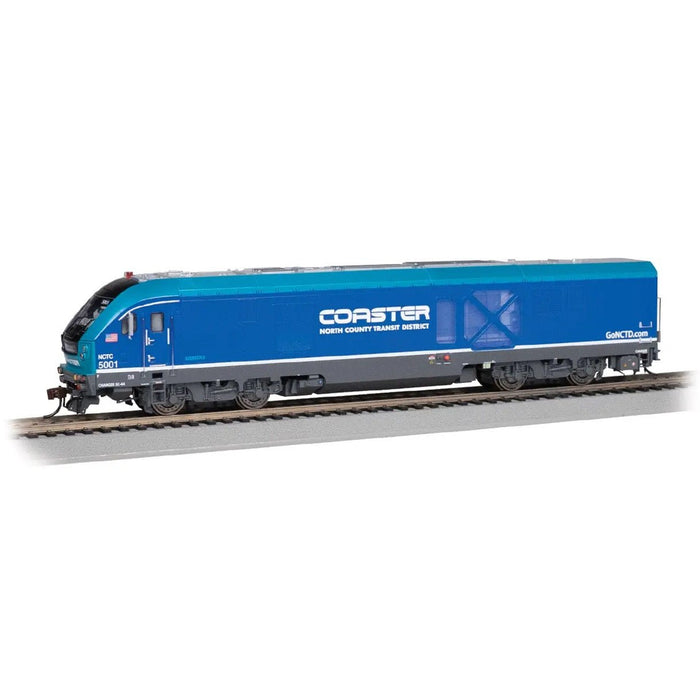 Bachmann SC-44 Charger Diesel Electric Locomotive - North County Transit District (San Diego County) "Coaster" #5001, HO Scale