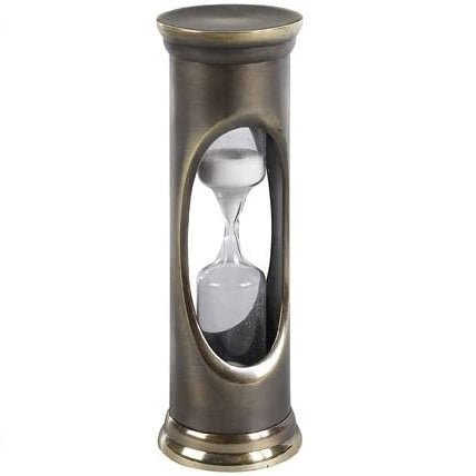 Bronzed 3-Minute Sandglass Timer