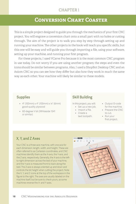 CNC Woodworking for the Absolute Beginner: Winning Tips, Techniques & 5 Skill-Building Projects Book