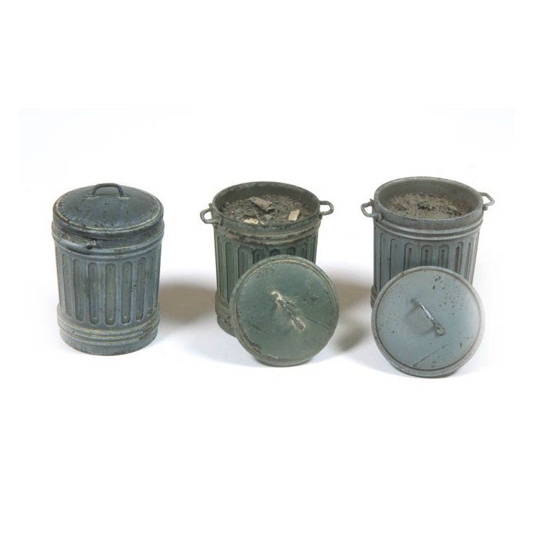 Acrylicos Vallejo Scenics Garbage Cans, 1/35 Scale