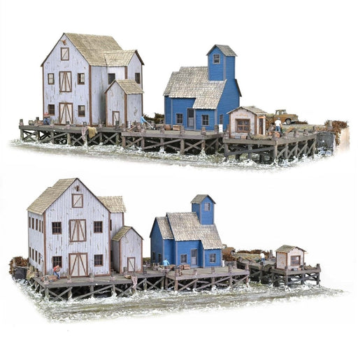 Wharf District, Deluxe Set of 3 Kits, HO Scale, by Scientific