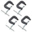1" x 1" Miniature Forged Steel C-Clamps, Set of 4
