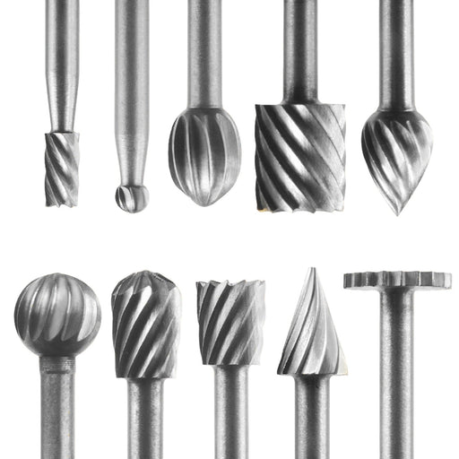 Gyros® 10-piece High Speed Steel Cutter Set (1/8 Inch Shank)