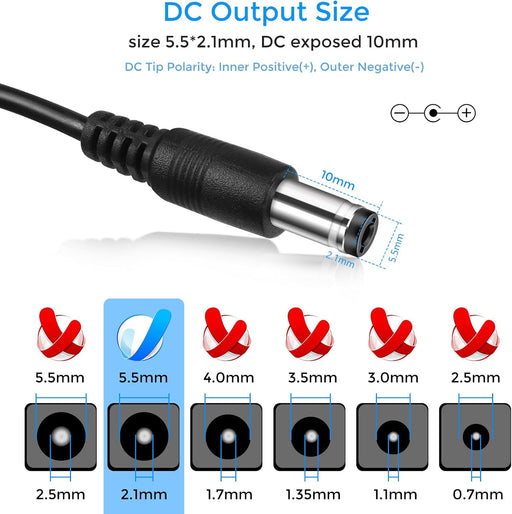 12V/2A Wall Adapter for item #86557 Peel & Stick Lights