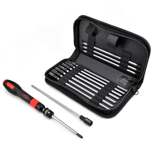 13-piece Technician's Precision Extendable Ratchet Screw and Nut Driver Set