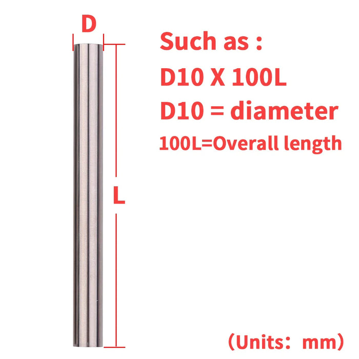 1Pc Solid Carbide Round Rod 100MM/150MM/200mm/330mm Wear Resistant  High Hardness CNC Machine Fine Grinding Tungsten Steel Bar
