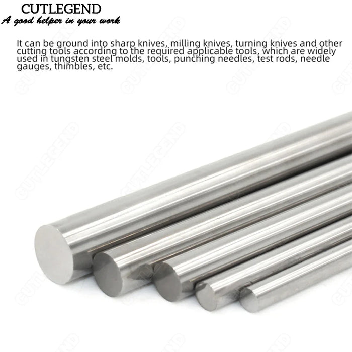 1Pc Solid Carbide Round Rod 100MM/150MM/200mm/330mm Wear Resistant  High Hardness CNC Machine Fine Grinding Tungsten Steel Bar