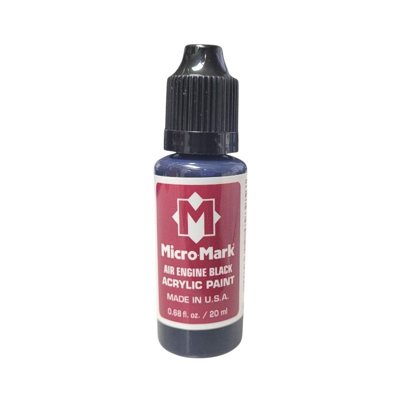 Micro-Mark Air Engine Black Air Paint, 20ml