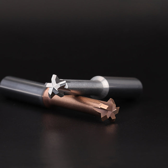 Tungsten steel upper and lower chamfering tool 60/90 degrees double-sided chamfering T-shaped integral alloy positive and reverse inner hole reverse thread cutting tool