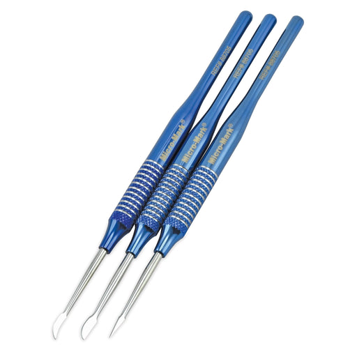 3-Piece Specialty Blade Premier Elite Titanium-Plated Chisel Set by Micro-Mark