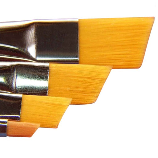4-Piece Golden Eagle Paint Brush Set (Angular)