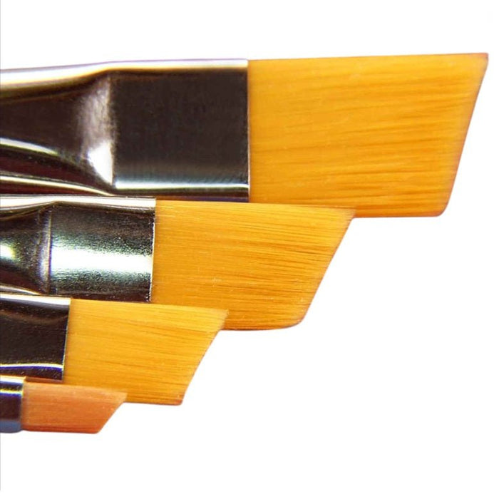 4-Piece Golden Eagle Paint Brush Set (Angular)