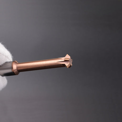 Tungsten steel upper and lower chamfering tool 60/90 degrees double-sided chamfering T-shaped integral alloy positive and reverse inner hole reverse thread cutting tool