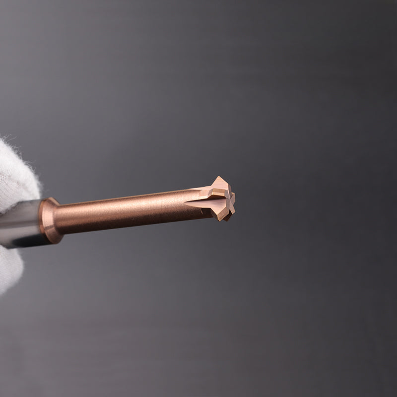 Tungsten steel upper and lower chamfering tool 60/90 degrees double-sided chamfering T-shaped integral alloy positive and reverse inner hole reverse thread cutting tool
