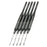 5 PC. V-Gouge “Premier Elite” Titanium-Plated Chisel Set by Micro-Mark