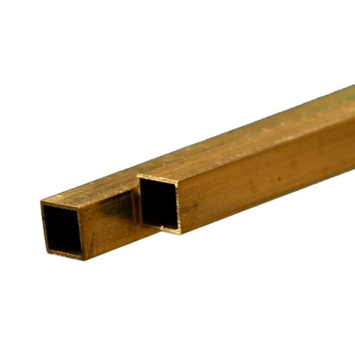 5/16 Square Brass Tube,  6 Pieces