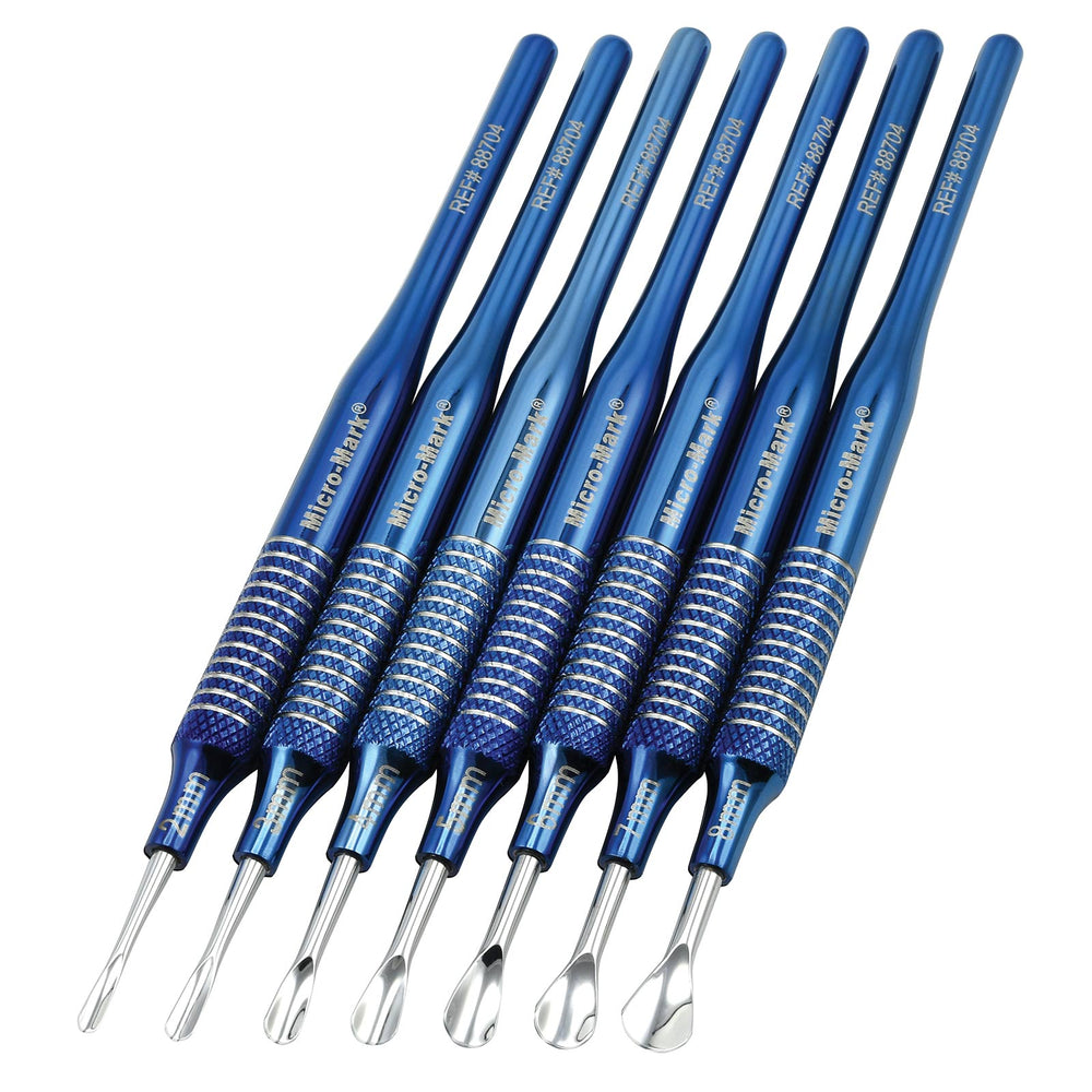 7 PC. “Premier Elite” U-Gouge Titanium-Plated Chisel Set by Micro-Mark