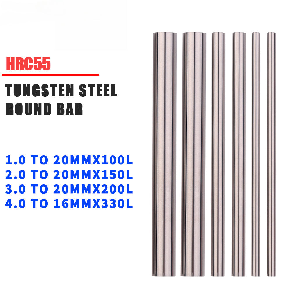 1Pc Solid Carbide Round Rod 100MM/150MM/200mm/330mm Wear Resistant  High Hardness CNC Machine Fine Grinding Tungsten Steel Bar