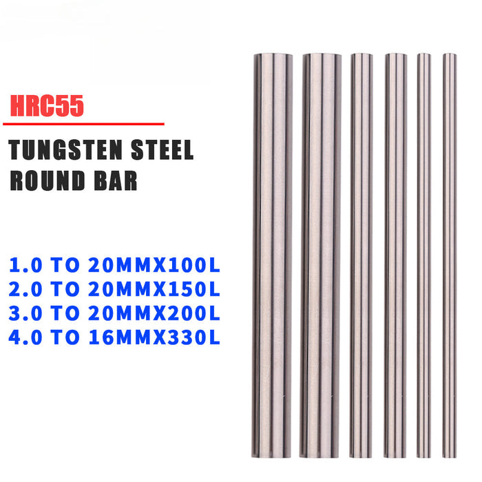 1Pc Solid Carbide Round Rod 100MM/150MM/200mm/330mm Wear Resistant  High Hardness CNC Machine Fine Grinding Tungsten Steel Bar