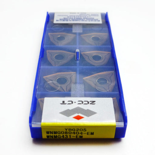 1BOX CNC Lathe Cutting Tool Milling Cutter  100% Original ZCC•CT  Carbide inserts   WNMG080408-EM YBG205
