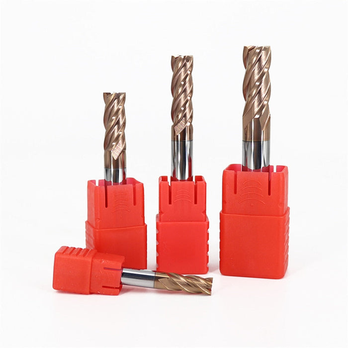 Today's sale HRC55 1-4mm End Mill Keyseat Milling Cutter Alloy Coating Tungsten Steel Cutting Tools CNC Maching Metal Endmil 4Flute