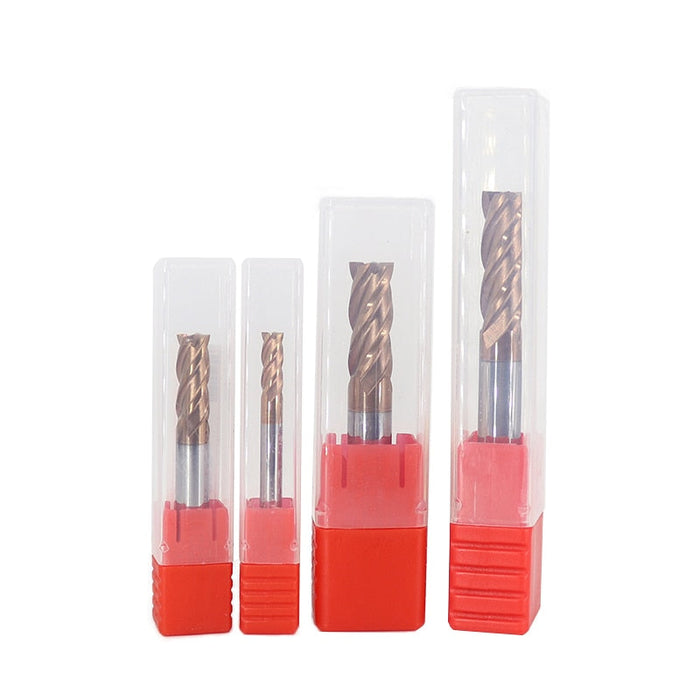 Today's sale HRC55 1-4mm End Mill Keyseat Milling Cutter Alloy Coating Tungsten Steel Cutting Tools CNC Maching Metal Endmil 4Flute