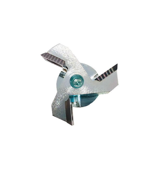 DeLuche 3 Head Spoil-board/Fly cutter 2" CD, 4F, 1/2" CH, 1/2" SD, 2 1/2" OL
