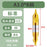 High-Quality Center Drill Bit - 60 Degree Titanium Coated Center Drill Bit, Full Grind HSS Spiral Coated Centering Drill A1-A6