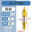 High-Quality Center Drill Bit - 60 Degree Titanium Coated Center Drill Bit, Full Grind HSS Spiral Coated Centering Drill A1-A6