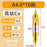 High-Quality Center Drill Bit - 60 Degree Titanium Coated Center Drill Bit, Full Grind HSS Spiral Coated Centering Drill A1-A6
