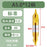 High-Quality Center Drill Bit - 60 Degree Titanium Coated Center Drill Bit, Full Grind HSS Spiral Coated Centering Drill A1-A6