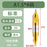 High-Quality Center Drill Bit - 60 Degree Titanium Coated Center Drill Bit, Full Grind HSS Spiral Coated Centering Drill A1-A6