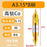 High-Quality Center Drill Bit - 60 Degree Titanium Coated Center Drill Bit, Full Grind HSS Spiral Coated Centering Drill A1-A6