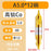 High-Quality Center Drill Bit - 60 Degree Titanium Coated Center Drill Bit, Full Grind HSS Spiral Coated Centering Drill A1-A6