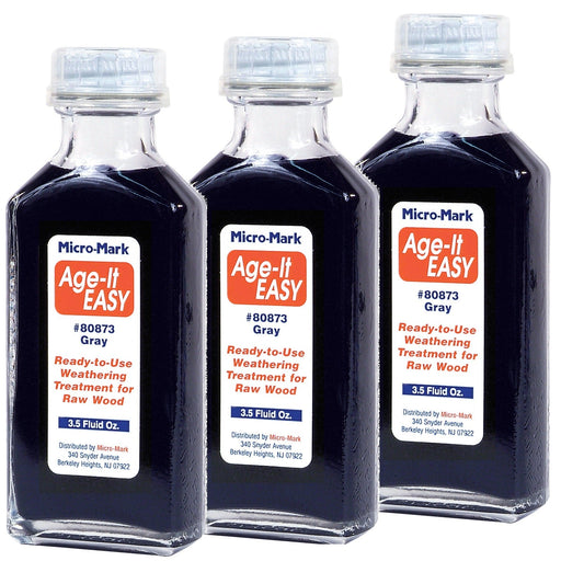 Micro-Mark Age-It Easy Gray, 3 Bottles of 3-1/2 Fl. oz.