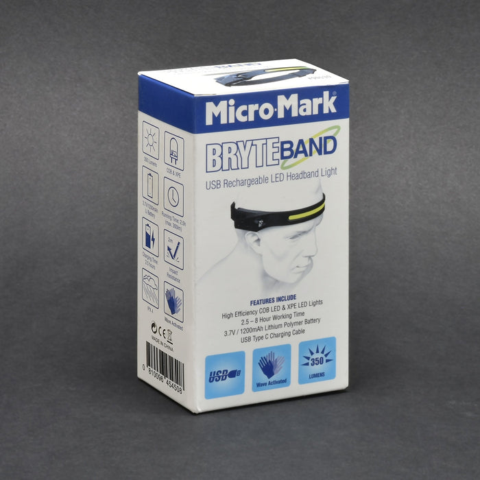 BRYTE Band LED Headband Light by Micro-Mark