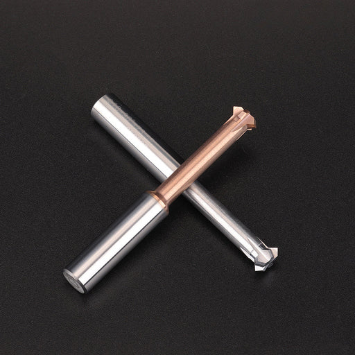 Tungsten steel upper and lower chamfering tool 60/90 degrees double-sided chamfering T-shaped integral alloy positive and reverse inner hole reverse thread cutting tool