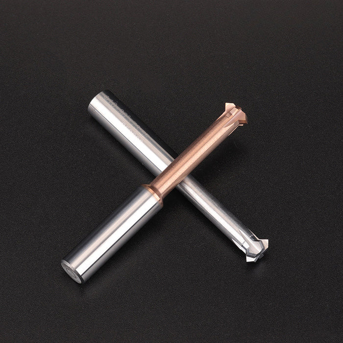 Tungsten steel upper and lower chamfering tool 60/90 degrees double-sided chamfering T-shaped integral alloy positive and reverse inner hole reverse thread cutting tool