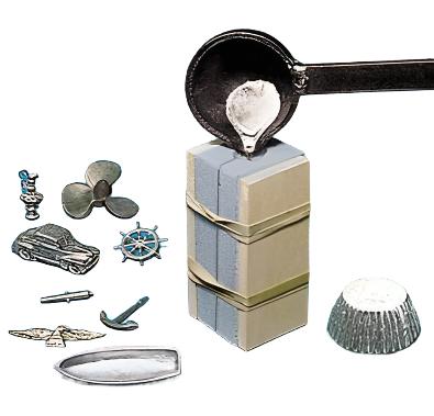 Type 280 Bismuth-Tin Alloy Casting Metal Ingot (7.5 oz./1.35 Cubic Inch)