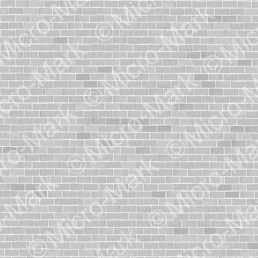 Micro-Mark Cinder Block Building Paper, O Scale - 4pk