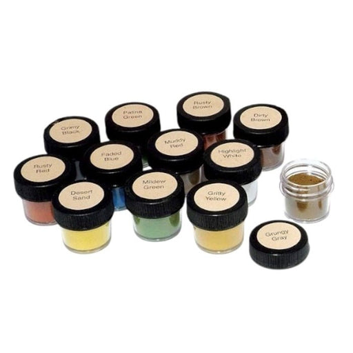 Micro-Mark Weathering Powders, Set of 12 Colors