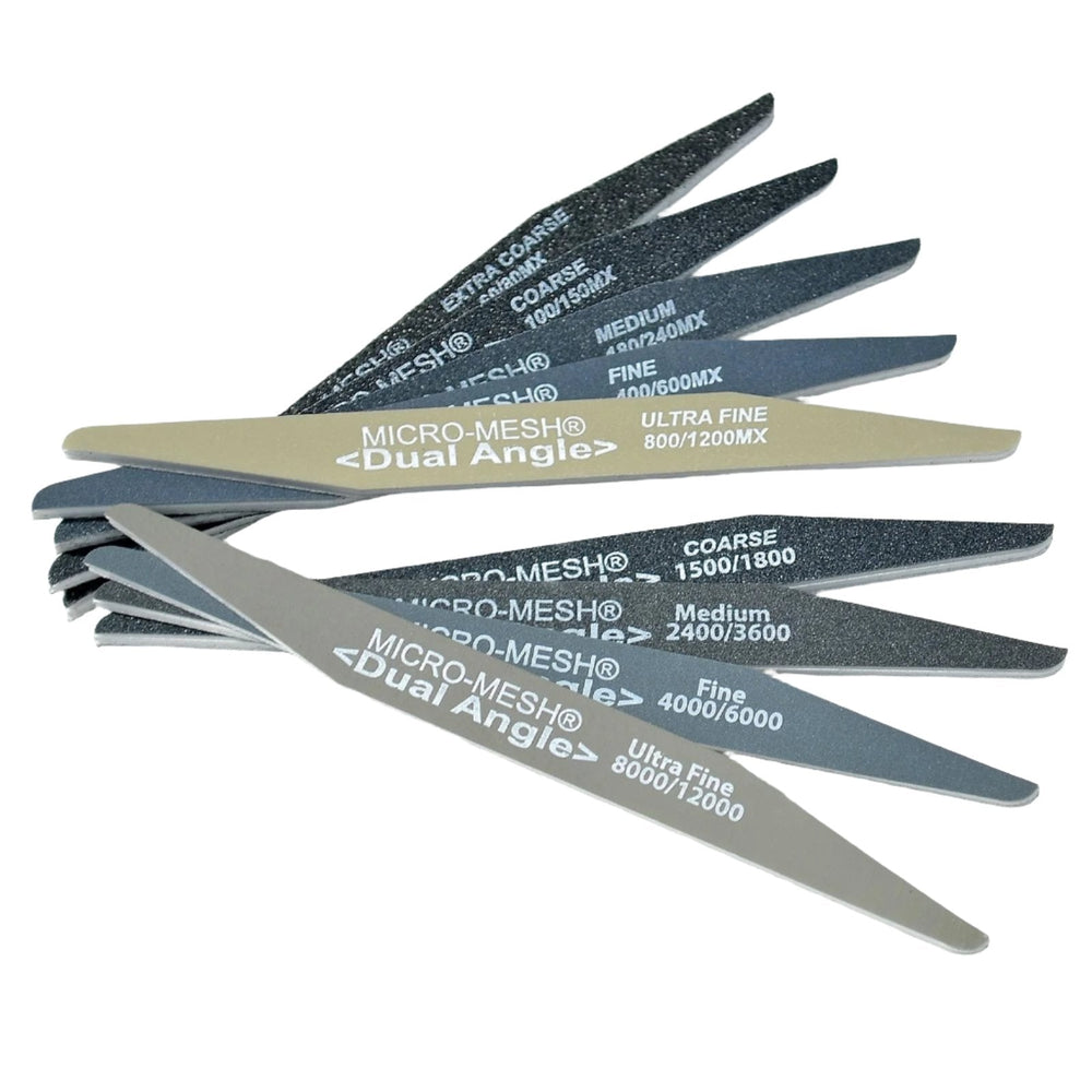 Micro-Mesh® Dual Angle Sanding File Set, Multiple Grits, Set of 9
